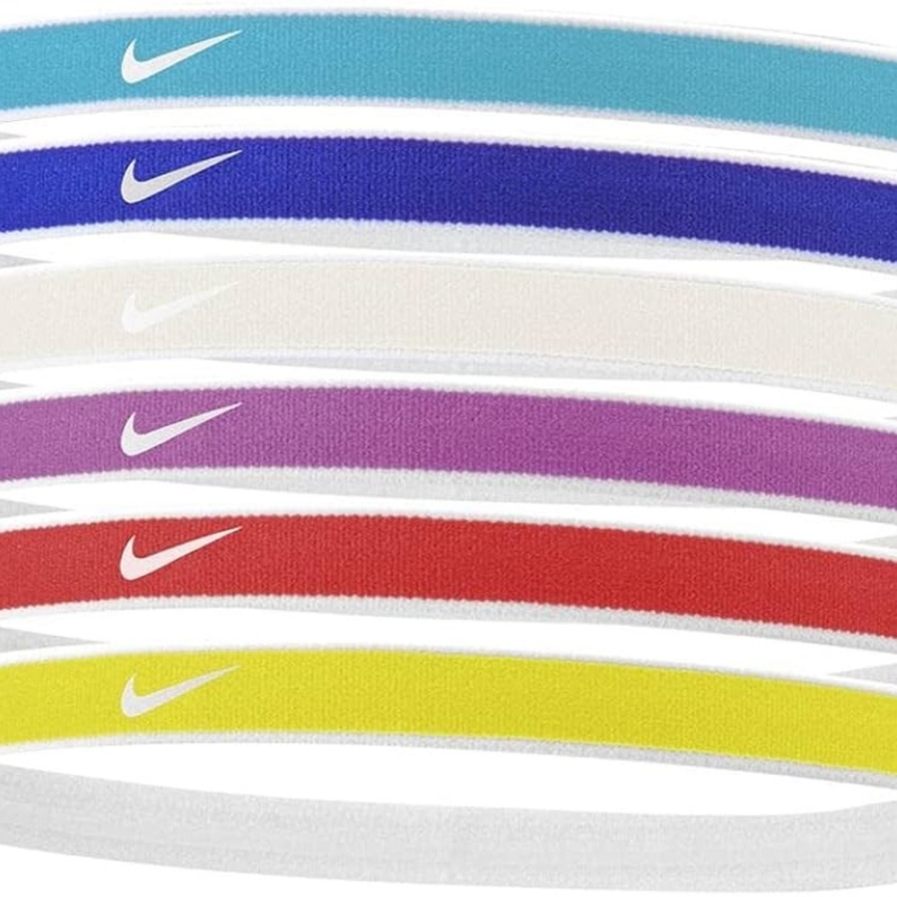 Nike SWOOSH SPORT HEADBANDS 6/PACK BALTIC BLUE/HYPER ROYAL/PHOTON DUST